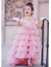 Pink Ruffled Flower Girl Dress Birthday Dress